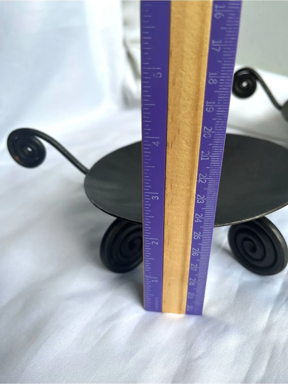 Wrought Iron Pillar Candle Holders 5.5